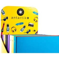 Carpeta Antartik A4 4 anillas 40 mm de Carton forrado Colores surtidos