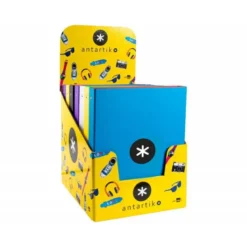 Carpeta Antartik A4 4 anillas 40 mm de Carton forrado Colores surtidos