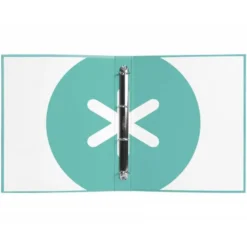 Carpeta Antartik 4 anillas DIN A4 Carton forrado Color Menta