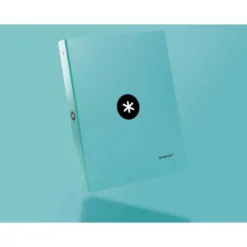 Carpeta Antartik 4 anillas DIN A4 Carton forrado Color Menta