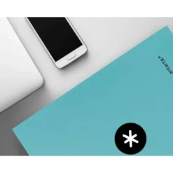 Carpeta Antartik 4 anillas DIN A4 Carton forrado Color Menta