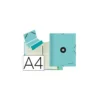 Carpeta Antartik clasificadora DIN A4 con 12 departamentos en Carton forrado Menta