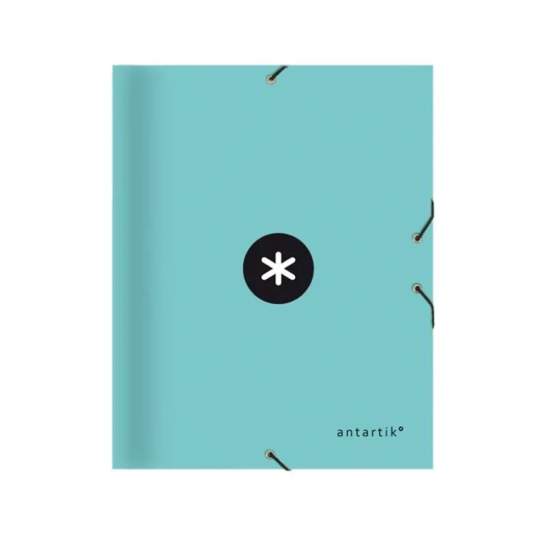 Carpeta Antartik clasificadora DIN A4 con 12 departamentos en Carton forrado Menta