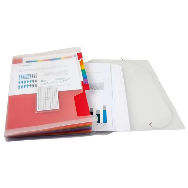 Carpeta Beautone clasificadora con fuelle polipropileno Din-A5 Spectrafile