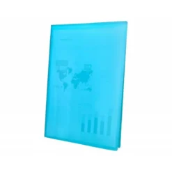 Carpeta Beautone escaparate de 60 fundas fijas Din a4 azul