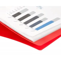 Carpeta Beautone escaparate rojo con 30 fundas fijas Din a4