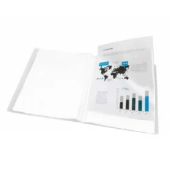 Carpeta Beautone escaparate transparente con 30 fundas fijas Din a4