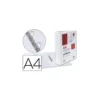 CARPETA CANGURO 2 ANILLAS MIXTAS 40MM LIDERPAPEL A4 PLASTICO COLOR BLANCO
