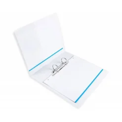 CARPETA CANGURO 2 ANILLAS MIXTAS 40MM LIDERPAPEL A4 PLASTICO COLOR BLANCO