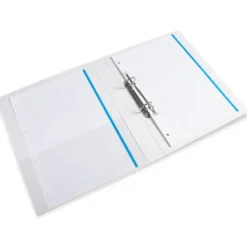 Carpeta canguro de 2 anillas Liderpapel Din A4 blanca