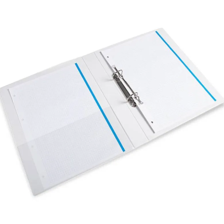 Carpeta canguro de 2 anillas Liderpapel Din A4 blanca