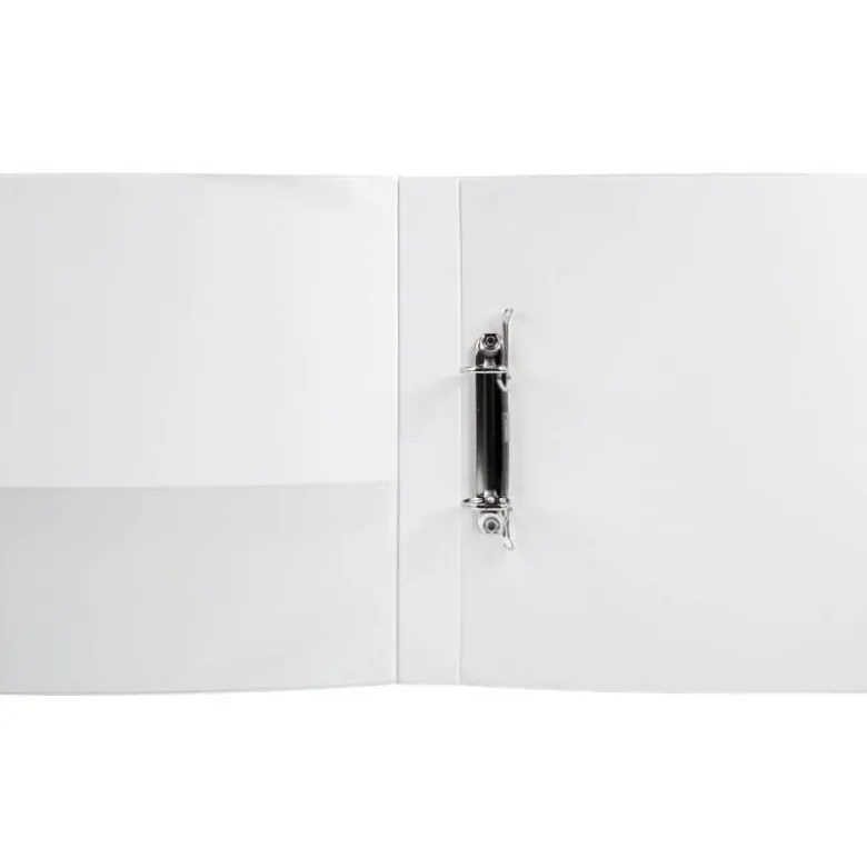 Carpeta canguro de 2 anillas Liderpapel Din A4 blanca