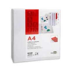 Carpeta canguro plastico Liderpapel Din A4 2 anillas lomo 78 mm