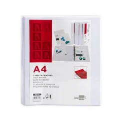 Carpeta canguro plastico Liderpapel Din A4 4 anillas lomo 28 mm
