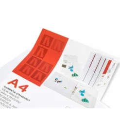 Carpeta canguro plastico Liderpapel Din A4 4 anillas lomo 40 mm