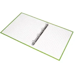 Carpeta carton forrado 4 anillas Liderpapel Paper Coat lomo 40 mm folio verde