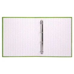 Carpeta carton forrado 4 anillas Liderpapel Paper Coat lomo 40 mm folio verde