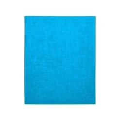 Carpeta carton forrado 4 anillas Liderpapel Paper Coat lomo 40 mm folio celeste