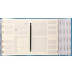 Carpeta clasificadora carton gomas Paper Coat Liderpapel celeste