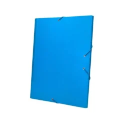 Carpeta clasificadora carton gomas Paper Coat Liderpapel celeste