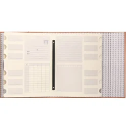 Carpeta clasificadora carton gomas Paper Coat Liderpapel naranja