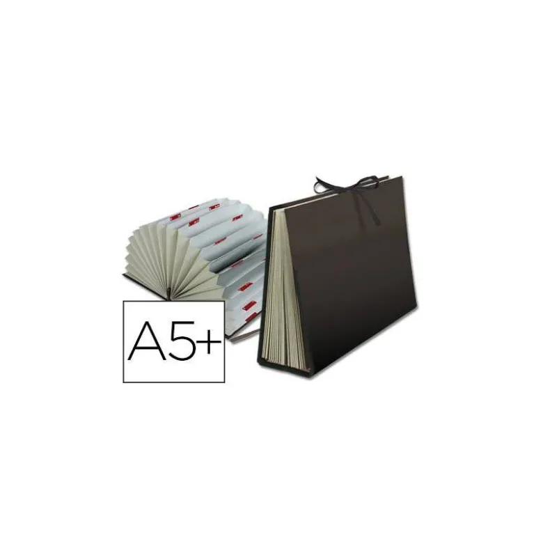 Carpeta clasificadora cuarto carton Liderpapel negro