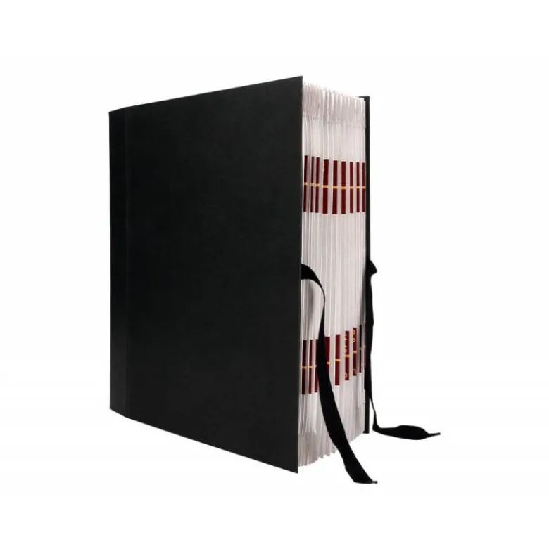 Carpeta clasificadora folio carton Liderpapel negro