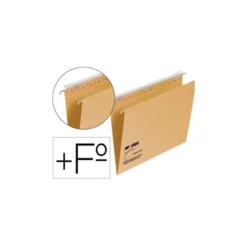Carpeta colgante fade tiki folio prolongado visor superior 290 mm efecto lupa kraft eco 230 g/m lomo v.