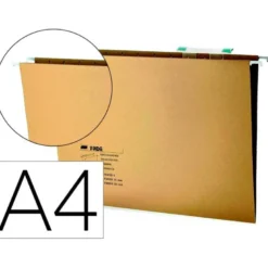 Carpeta colgante Hamelin A4 visor lateral kraft eco naranja-amarillo