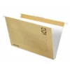 Carpeta colgante marca Gio Din A4 con visor superior Kraft eco Lomo 30 mm