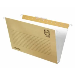 Carpeta colgante marca Gio Din A4 con visor superior Kraft eco Lomo 30 mm