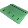 CARPETA CON RECAMBIO LIDERPAPEL A4 CUADRO 5MM 100 HOJAS 80G POLIPROPILENO 4 ANILLAS 40MM VERDE MANZANA