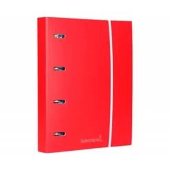 Carpeta con recambio Liderpapel A4 4 anillas 40 mm Cartón forrado Colores surtidos
