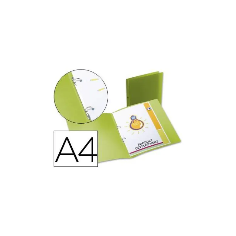 Carpeta de 2 anillas Beautone polipropileno lomo 17 mm verde