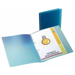 Carpeta de 2 anillas Beautone polipropileno lomo 17 mm azul