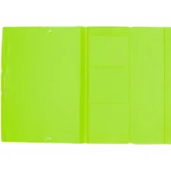 Carpeta de gomas Liderpapel color verde folio