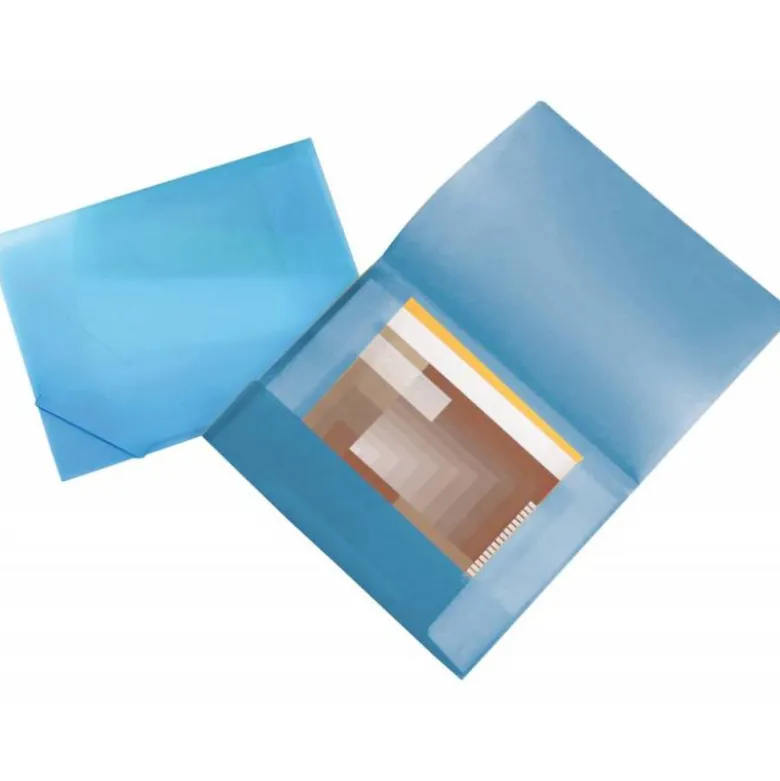 Carpeta de gomas lomo flexible con solapas Liderpapel Din A3 color azul