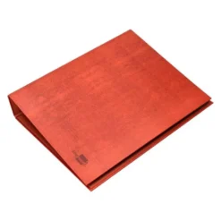 Carpeta de Liderpapel folio 2 anillas lomo 55 mm carton cuero 332 x 265 mm