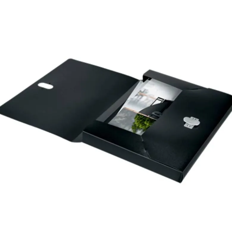 CARPETA DE PROYECTOS LEITZ RECYCLE DIN A4 POLIPROPILENO LOMO 38 MM NEGRO