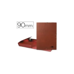 Carpeta de proyectos Liderpapel de carton gomas cuero 9 cm