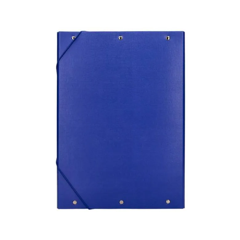 Carpeta de proyectos Liderpapel de carton con gomas Paper Coat lomo 90 mm azul