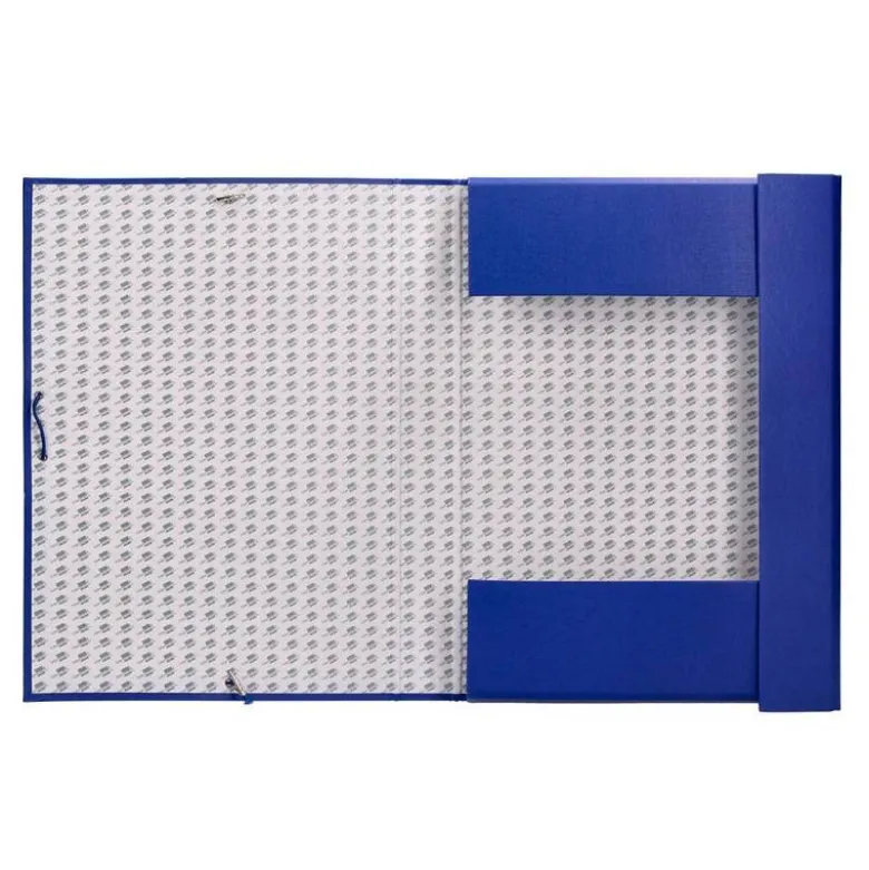 Carpeta de proyectos Liderpapel de carton con gomas Paper Coat lomo 90 mm azul