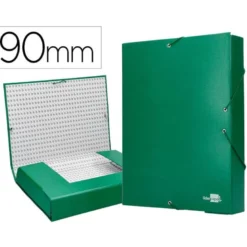 Carpeta de proyectos Liderpapel de carton gomas Paper Coat verde