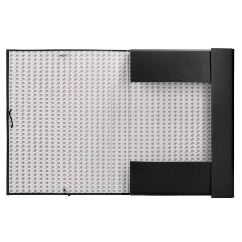 Carpeta de proyectos Liderpapel de carton con gomas Paper Coat lomo 90 mm negro