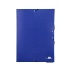 Carpeta de proyectos Liderpapel de carton con gomas Paper Coat lomo 70 mm azul