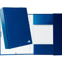 Carpeta de proyectos Liderpapel de carton con gomas Paper Coat lomo 70 mm azul