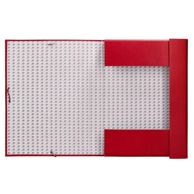 Carpeta de proyectos Liderpapel de carton con gomas Paper Coat lomo 70 mm rojo