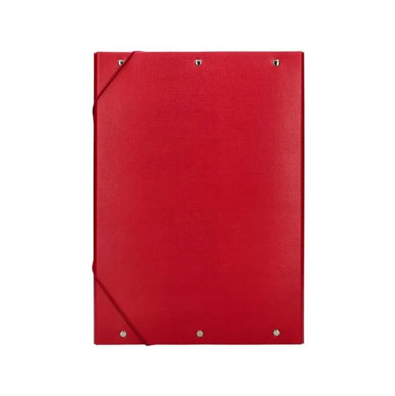 Carpeta de proyectos Liderpapel de carton con gomas Paper Coat lomo 70 mm rojo