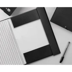 Carpeta de proyectos Liderpapel de carton con gomas Paper Coat lomo 70 mm negro
