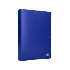 Carpeta de proyectos Liderpapel de carton con gomas Paper Coat lomo 50 mm azul